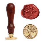Wax stamp, golden seal, form of the tree of life